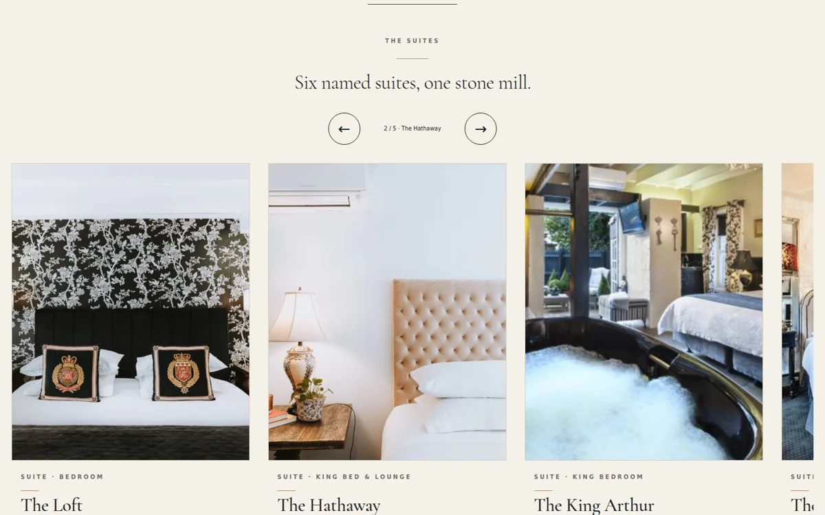 A boutique stay in Olinda content and interface detail