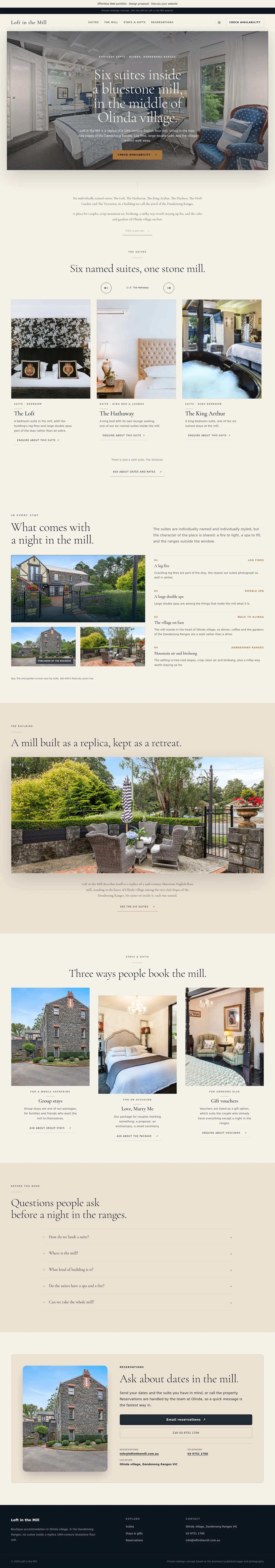 A boutique stay in Olinda — our design, complete page